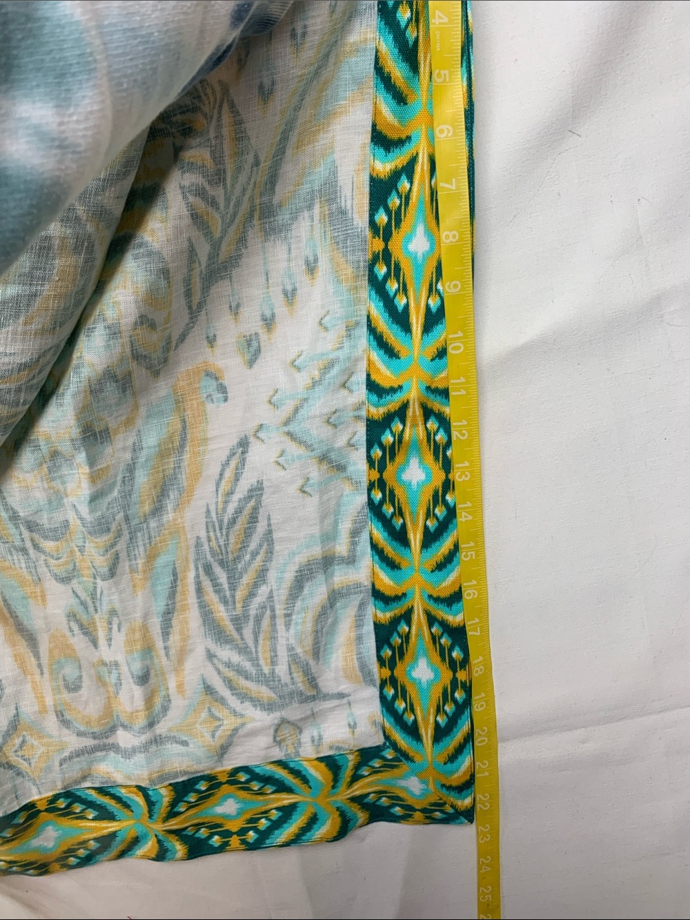 Farm Rio medium new Halter Maxi Dress tropical tapestry Green Yellow linen - Picture 12 of 14